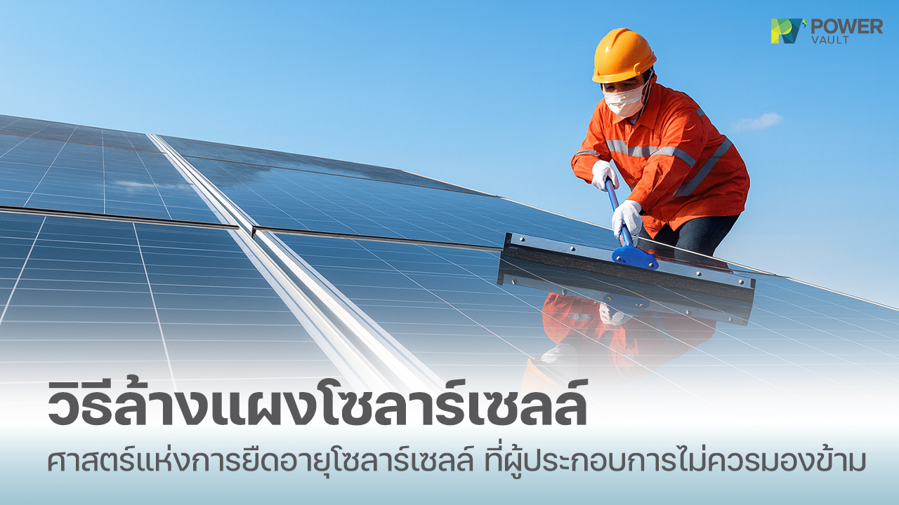 วิธีล้างแผงโซล่าเซลล์ ทำความสะอาดแผงโซล่าเซลล์